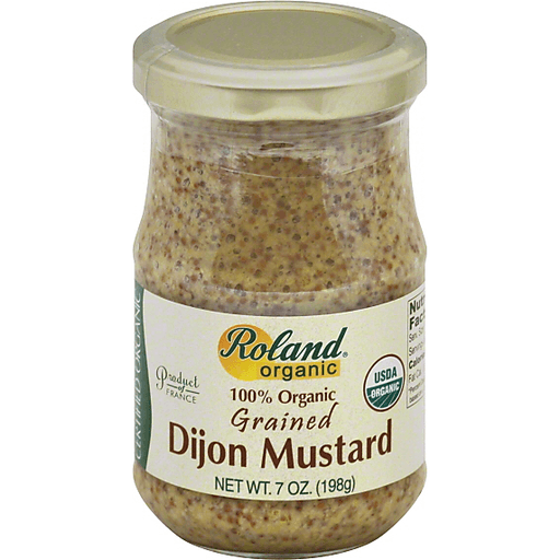 slide 1 of 1, Roland Mustard Grained Dijon France Organic, 7 oz