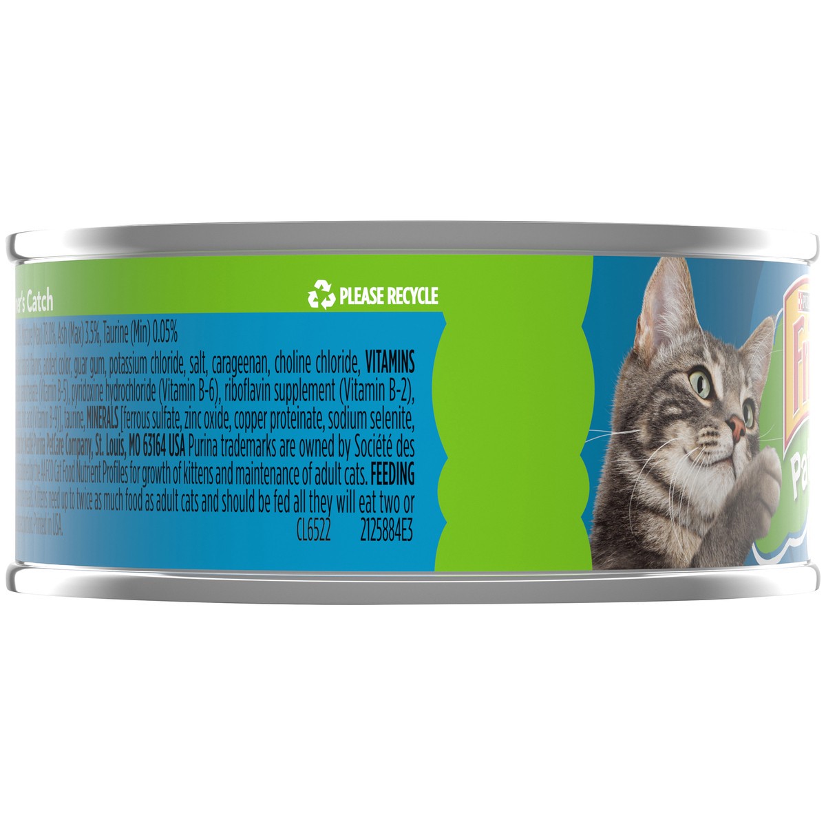 slide 3 of 7, Friskies Purina Friskies Pate Wet Cat Food, Mariner's Catch, 5.5 oz