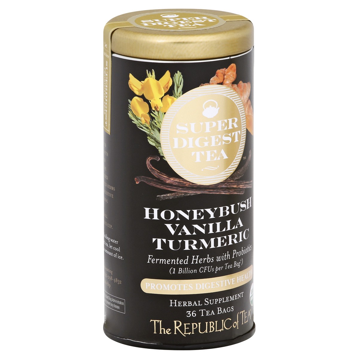 slide 4 of 12, The Republic of Tea Bags Honeybush Vanilla Turmeric Super Digest Tea - 36 ct, 1 ct