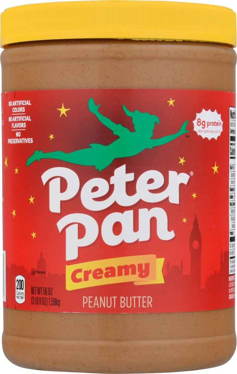 slide 6 of 9, Peter Pan Creamy Peanut Butter, 56 OZ, 56 oz