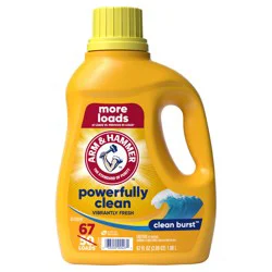 Arm & Hammer Clean Burst Liquid Laundry Detergent, 67 Loads