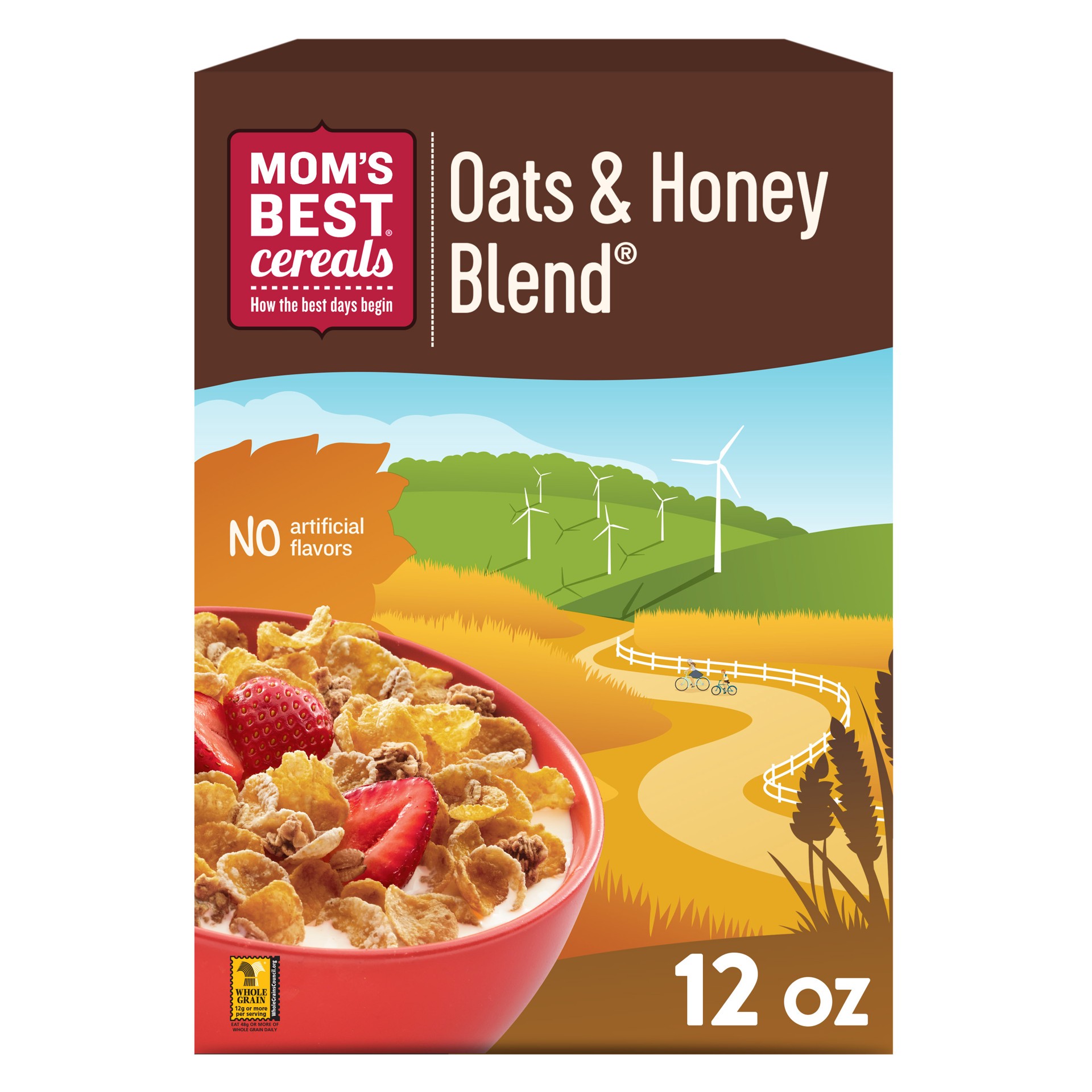 slide 1 of 5, MOM's Best Cereals Mom's Best Oats and Honey Blend Breakfast Cereal, 12 OZ Box, 12 oz