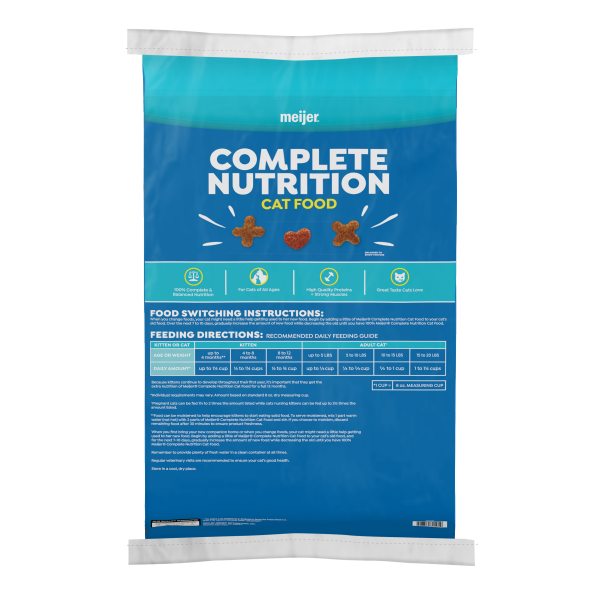 slide 8 of 9, Meijer Main Choice Complete Nutrition Dry Cat Food, 22 lb