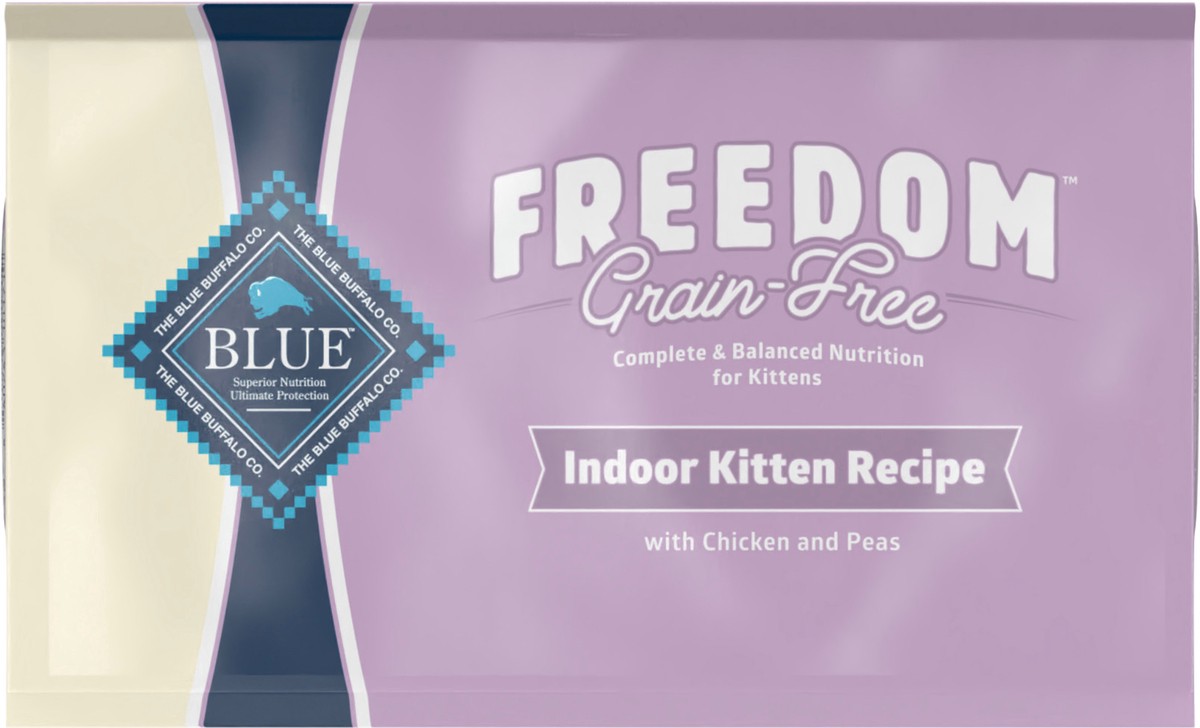 slide 7 of 9, Blue Buffalo Freedom Kitten Dry Cat Food - Grain Free, Chicken, 5 lb