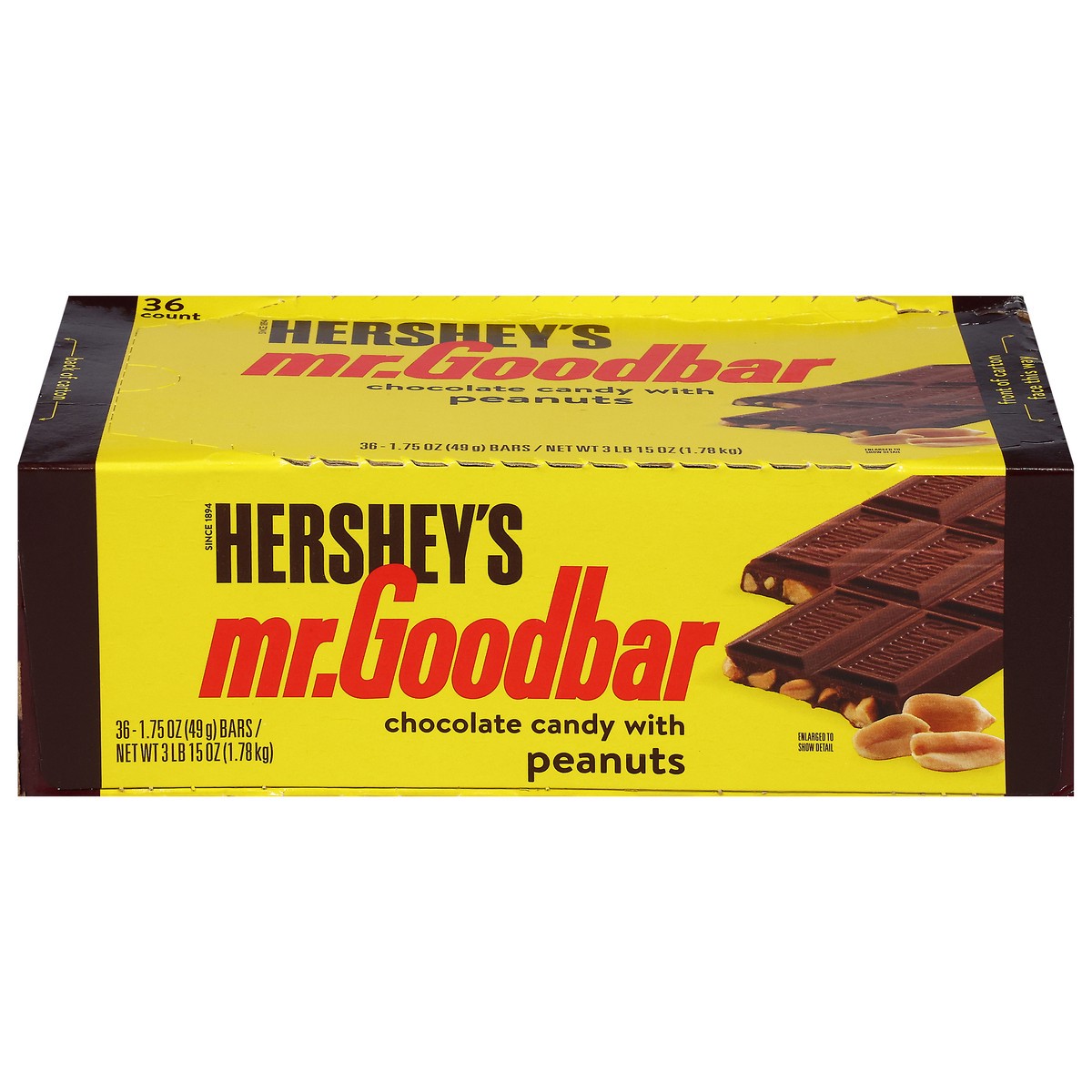 slide 1 of 11, Hershey's Mr. Goodbar Chocolate Candy with Peanuts - 36 x 1.75 oz Bars, 36 ct