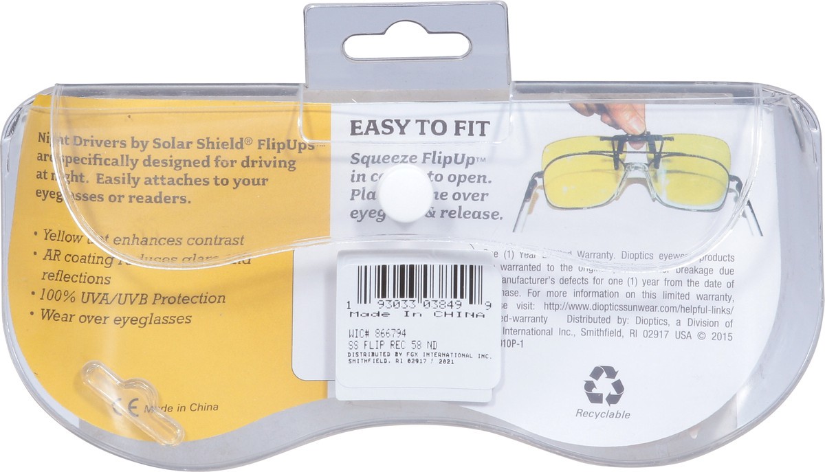 slide 13 of 13, Night Drivers Flipups 58 Rec Eyeglasses 1 ea, 1 ct