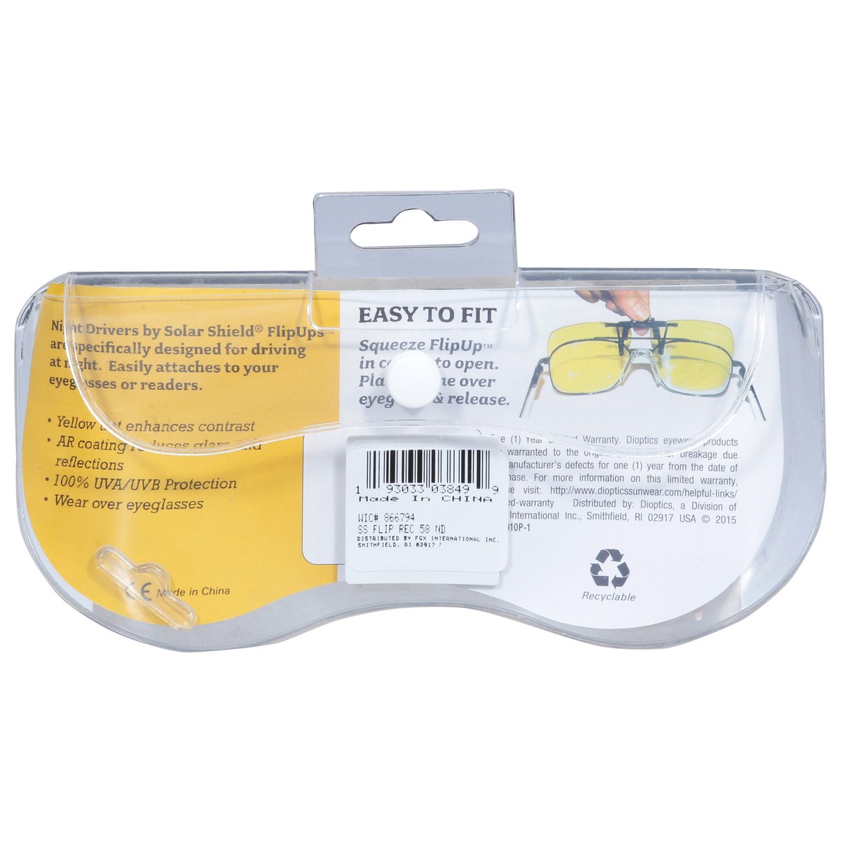 slide 6 of 13, Night Drivers Flipups 58 Rec Eyeglasses 1 ea, 1 ct