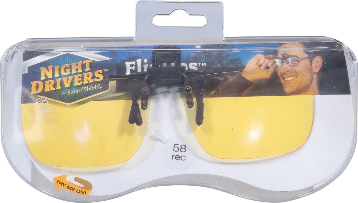 slide 11 of 13, Night Drivers Flipups 58 Rec Eyeglasses 1 ea, 1 ct