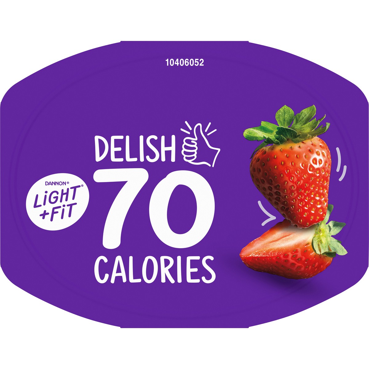 slide 2 of 7, Light + Fit Dannon Light + Fit Strawberry Original Nonfat Yogurt, 0 Fat and 70 Calories, Creamy and Delicious Strawberry Yogurt, 5.3 OZ Cup, 5.3 oz