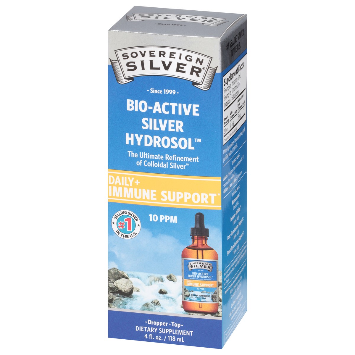 slide 4 of 10, Sovereign Silver 10 PPM Bio-Active Silver Hydrosol 4 fl oz, 4 fl oz