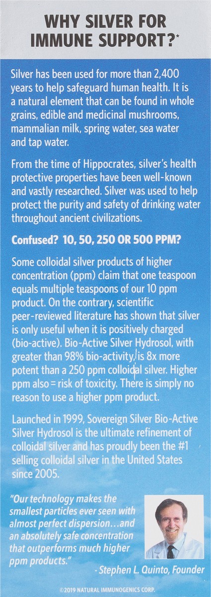 slide 10 of 10, Sovereign Silver 10 PPM Bio-Active Silver Hydrosol 4 fl oz, 4 fl oz