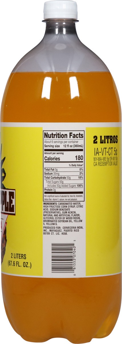 slide 2 of 13, India Pineapple Soda - 2 liter, 2 liter