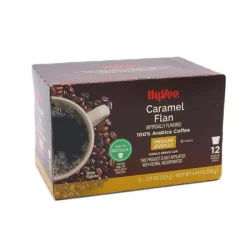 Hy-Vee Caramel Flan Medium Roast Single Serve Cups - 4.44 oz