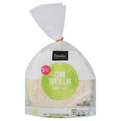 Essential Everyday Tortillas, White Corn, Soft Taco, 5.5 Inch