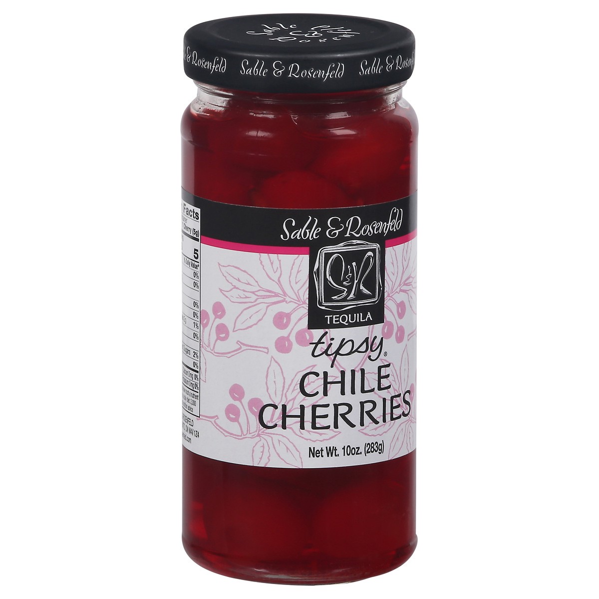 slide 10 of 13, Sable & Rosenfeld Tipsy Tequila Chile Cherries 10 oz, 10 oz