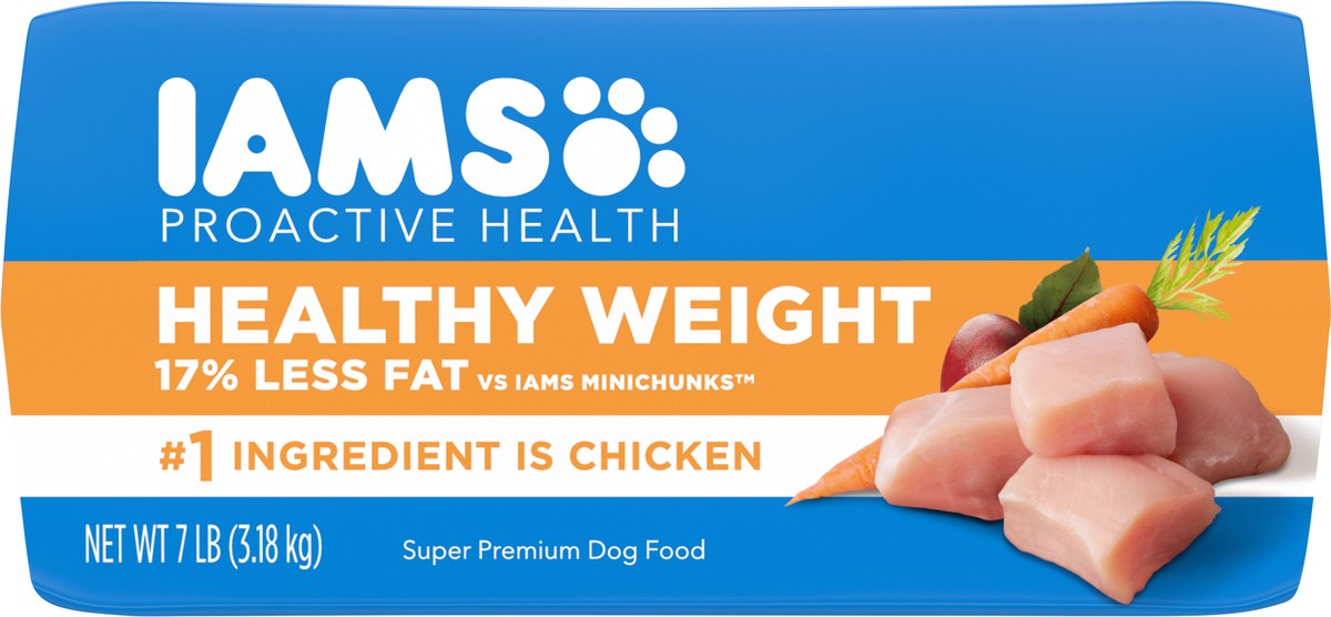 slide 3 of 9, IAMS Proactive Health 1+ Adult Healthy Weight Super Premium Dog Food 7 lb, 7 lb