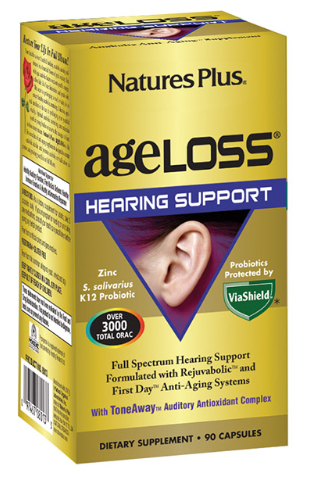 slide 1 of 1, Nature's Plus Ageloss Hearing Support, 90 ct