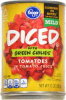 slide 1 of 4, Kroger Mild Diced Tomatoes With Green Chilies in Juice, 10 oz