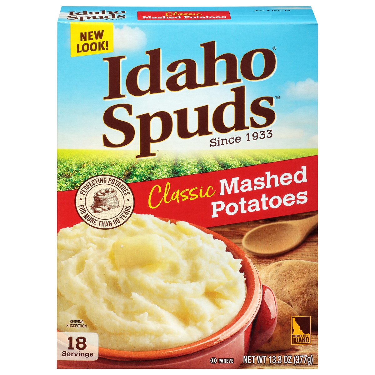 slide 1 of 1, Idahoan Mashed Potatoes, Classic, 13.3 oz