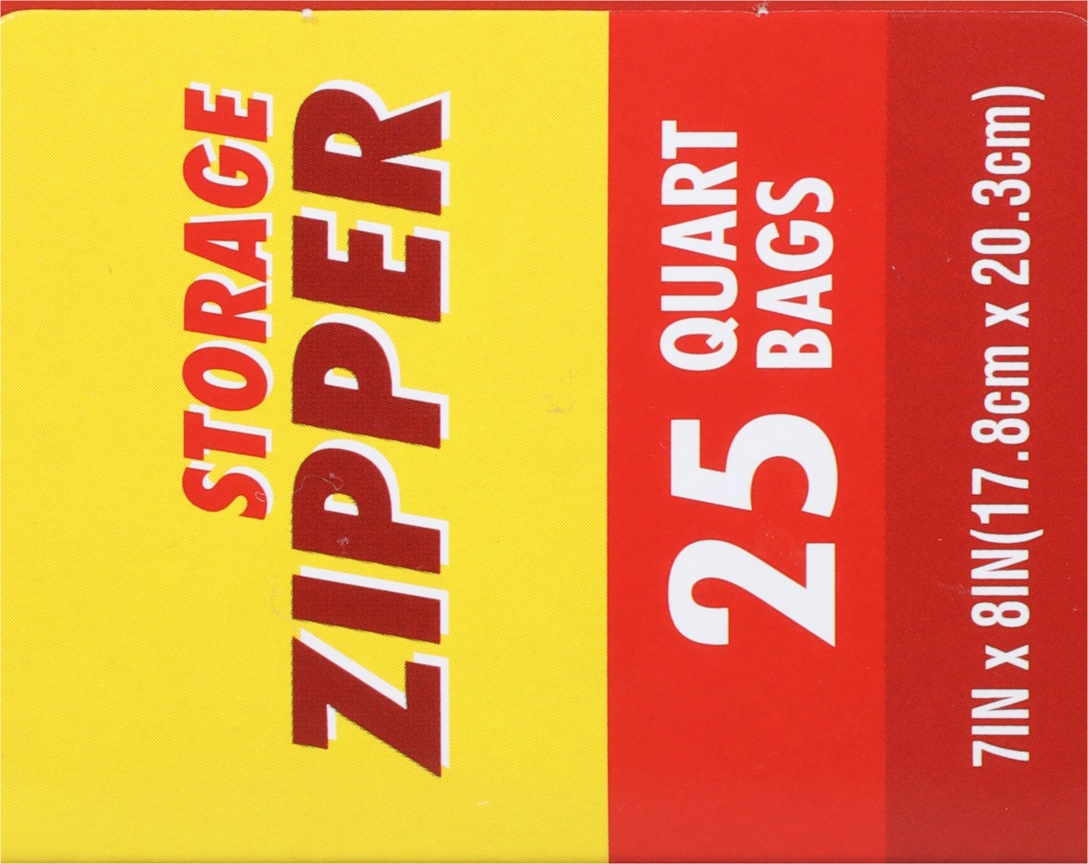 slide 2 of 9, Rouses Markets Quart Storage Zipper Bags 25 ea, 25 ct
