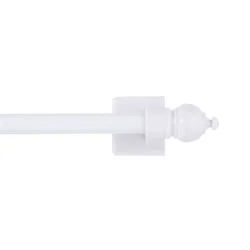 Kenney Sheridan 7/16" Adjustable Multi-Use Magnetic Drapery Rod, 16-28", White