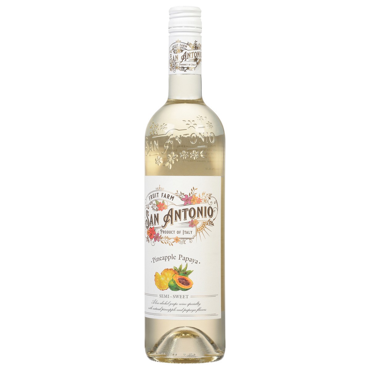 slide 3 of 9, San Antonio Fruit Farm Semi-Sweet Pineapple Papaya Grape Wine 750 ml, 750 ml