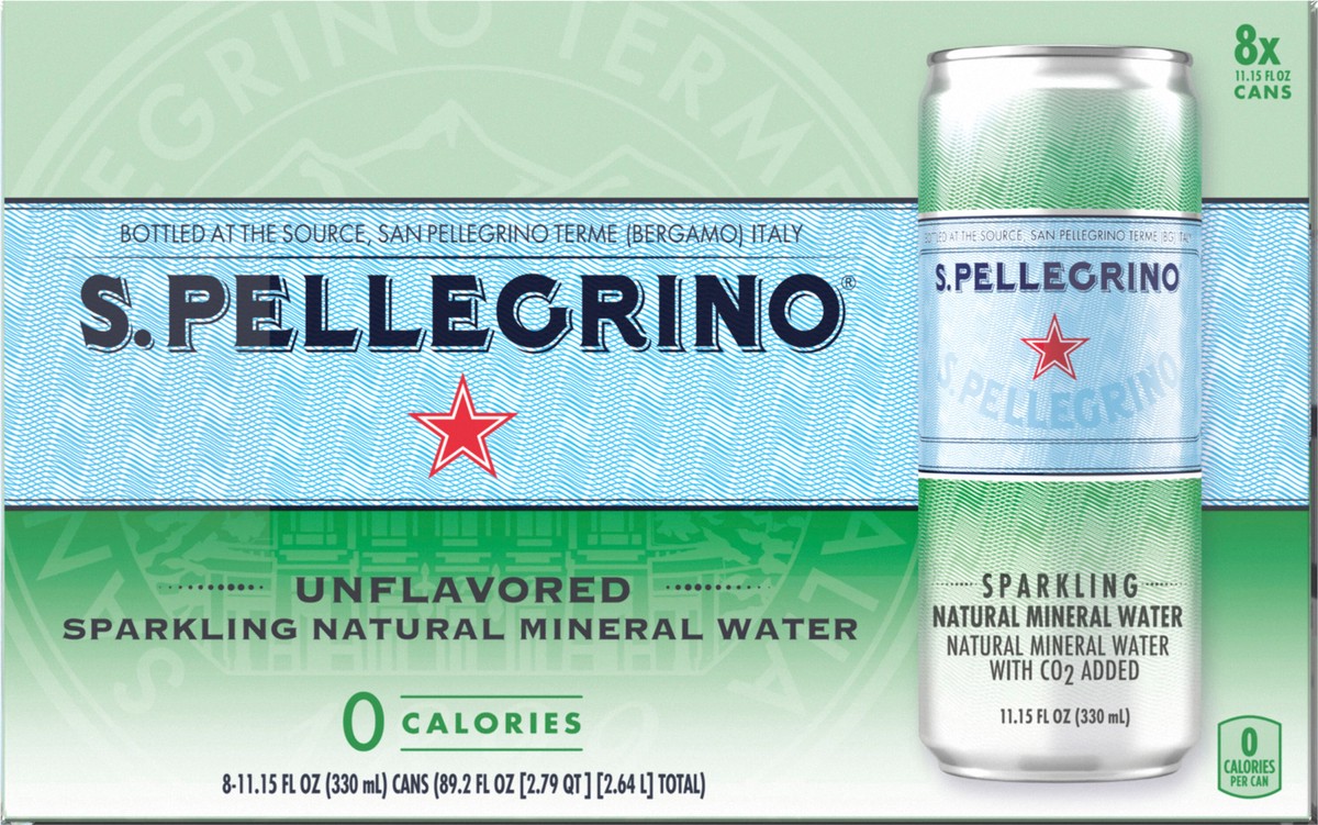slide 8 of 15, S.Pellegrino Sparkling Natural Mineral Water, 89.2 oz