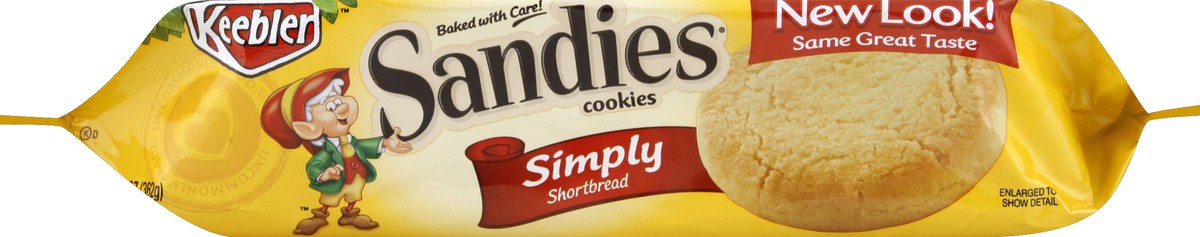 slide 4 of 6, Keebler Sandies Simply Shortbread Cookies, 12.8 oz