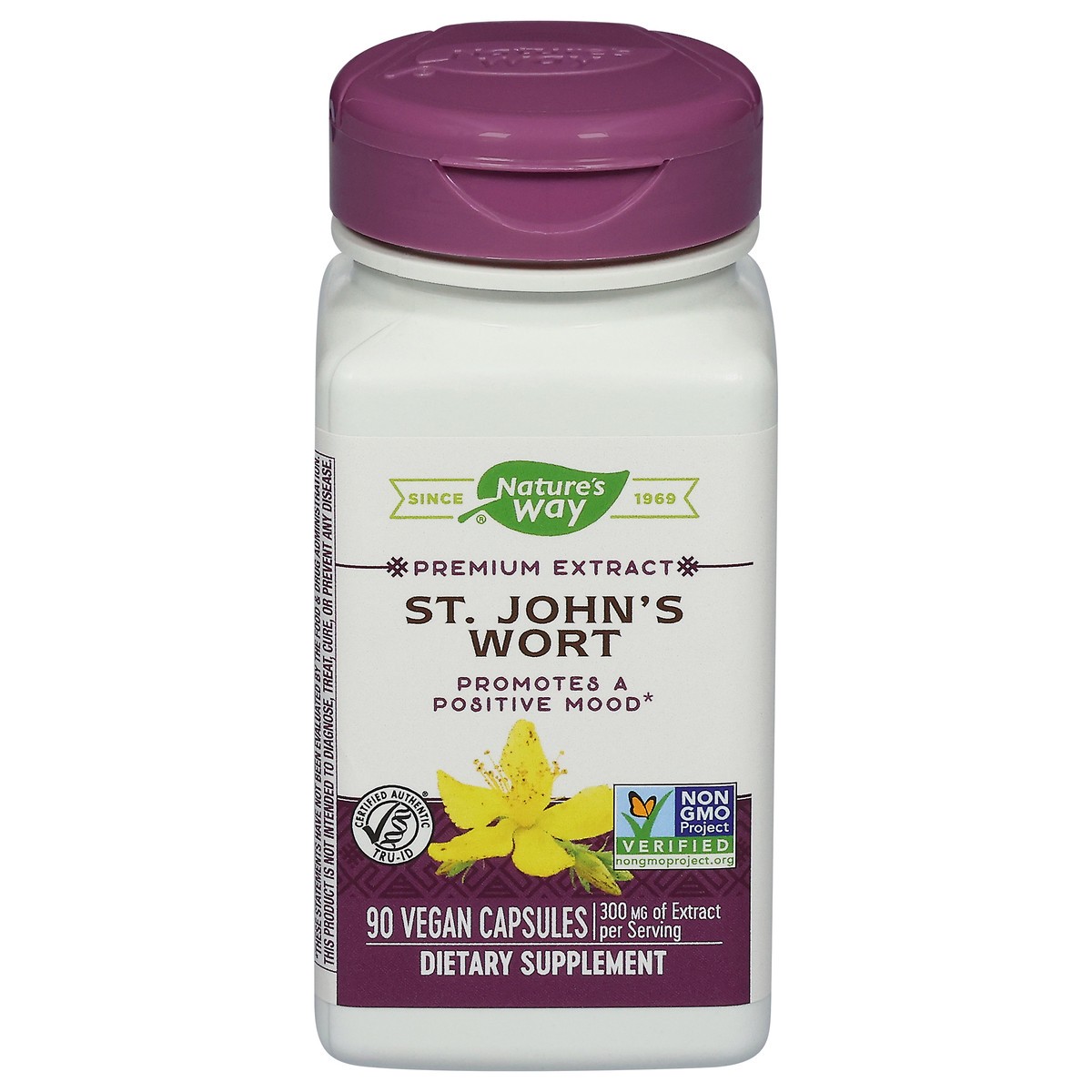 slide 1 of 2, Nature's Way 300 mg Premium Extract St. John's Wort 90 Vegan Capsules, 90 ct