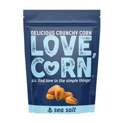 LOVE CORN Sea Salt Crunchy Corn Snack - 4 oz