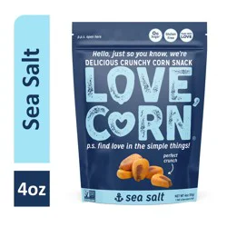 LOVE CORN Sea Salt Crunchy Corn Snack - 4 oz