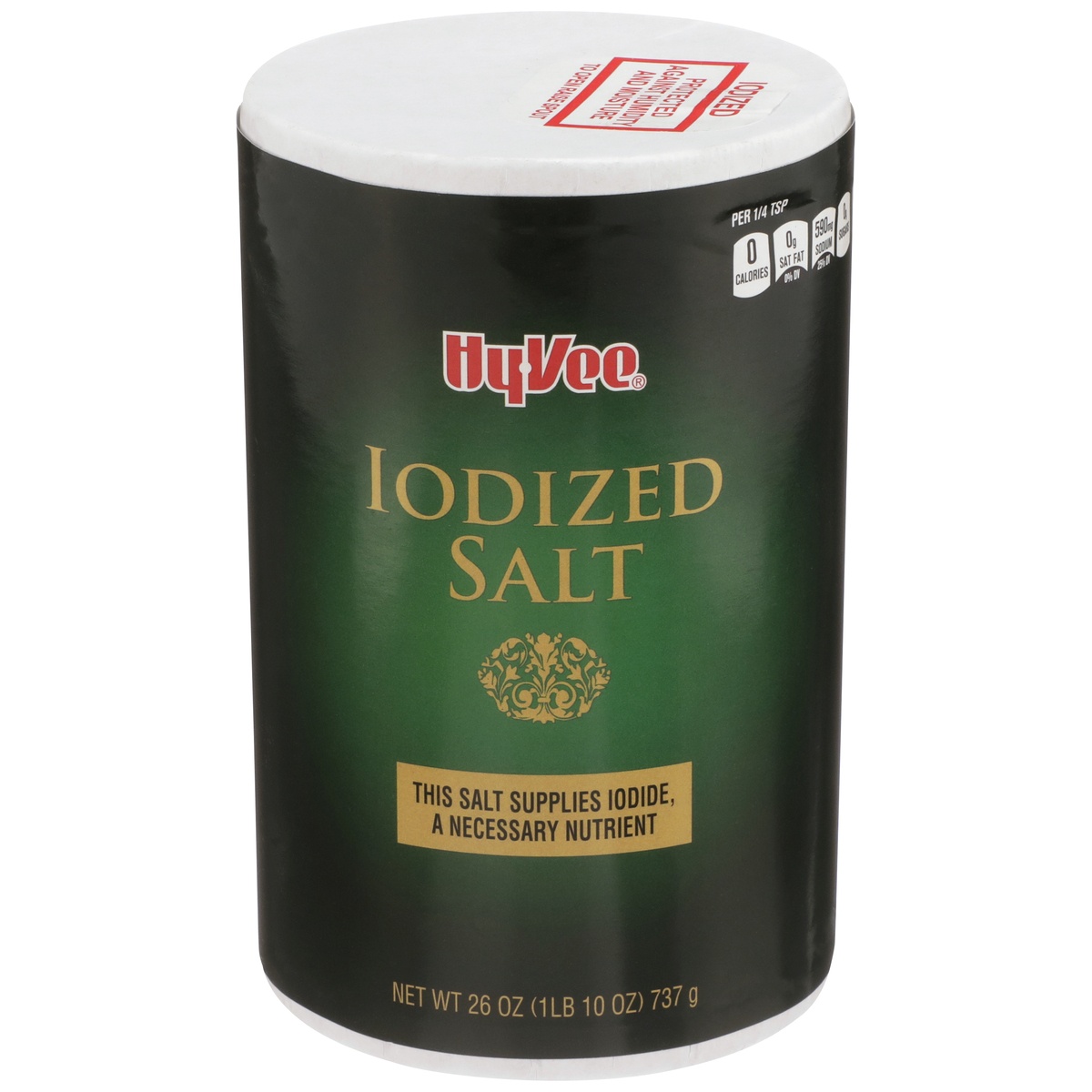 slide 1 of 1, Hy-vee Iodized Salt - 26 oz, 26 oz