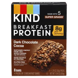KIND Dark Chocolate Cocoa Breakfast Protein Bars
