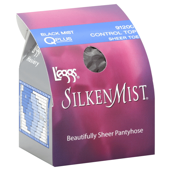slide 1 of 1, L'eggs Silken Mist Control Top Beautifully Sheer Pantyhose Sheer Toe, 1 ct