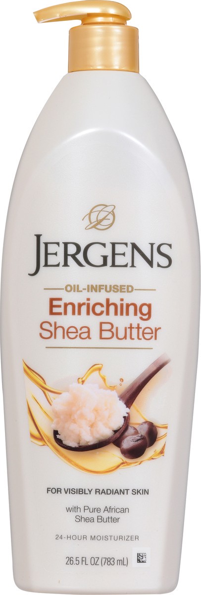 slide 13 of 13, Jergens Shea Butter Hand and Body Lotion, Deep Conditioning Moisturizer, 3X More Radiant Skin, with Pure Shea Butter, Dermatologist Tested, 26.5 Oz, 26.50 fl oz