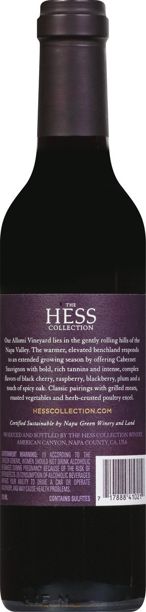 slide 5 of 9, Hess Collection The Hess Collection Hess Collection Cabernet Sauvignon, Allomi, Napa Valley, 375 ml