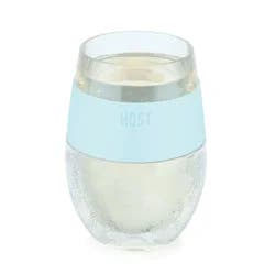 HOST Wine Freeze Cooling Cup, Plastic Double Wall Insulated Freezable Drink Chilling Tumbler with Freezing Gel - Set of 1, 8.5 oz