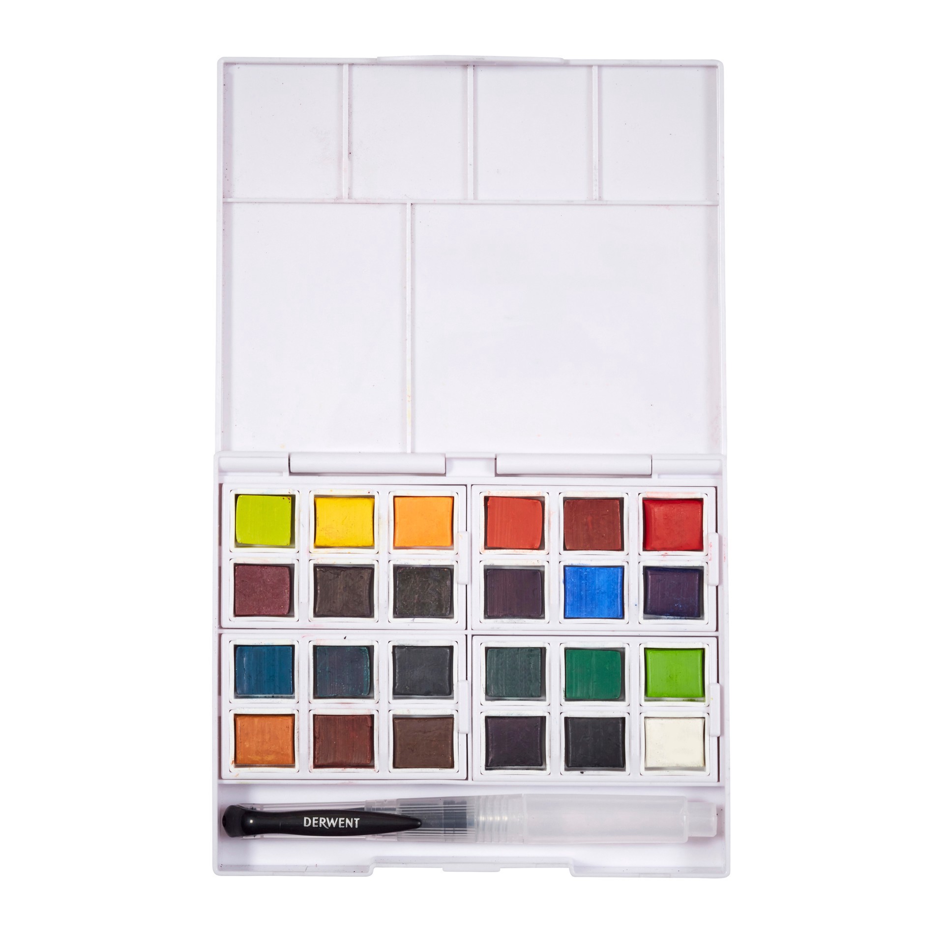 slide 3 of 8, Derwent Inktense Paint Pan Set, 24 paint pans