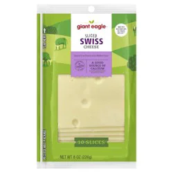 Giant Eagle Sliced Swiss Cheese