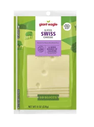 Giant Eagle Sliced Swiss Cheese