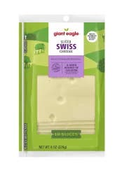 Giant Eagle Sliced Swiss Cheese