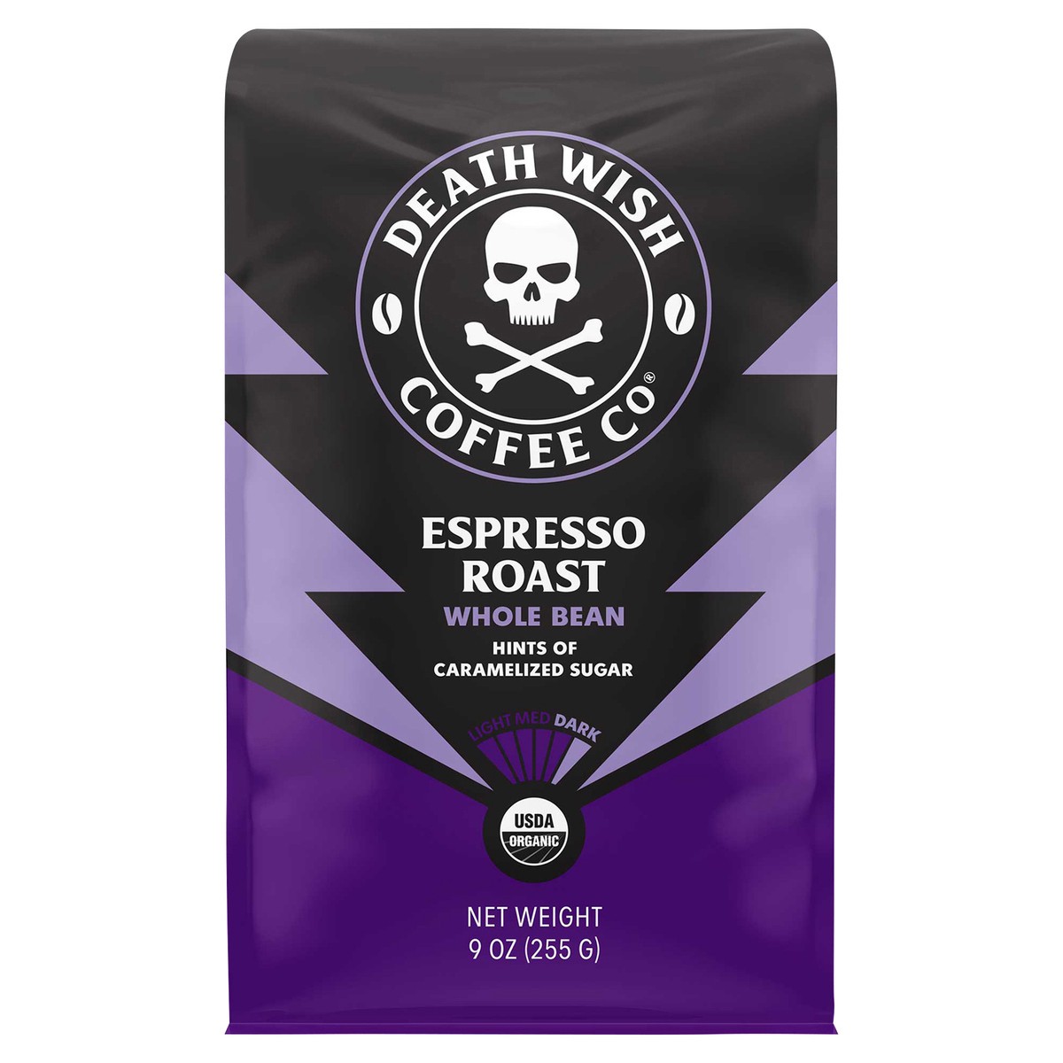 slide 2 of 9, Death Wish Coffee Co. Espresso Roast Whole Bean - 9 oz, 9 oz