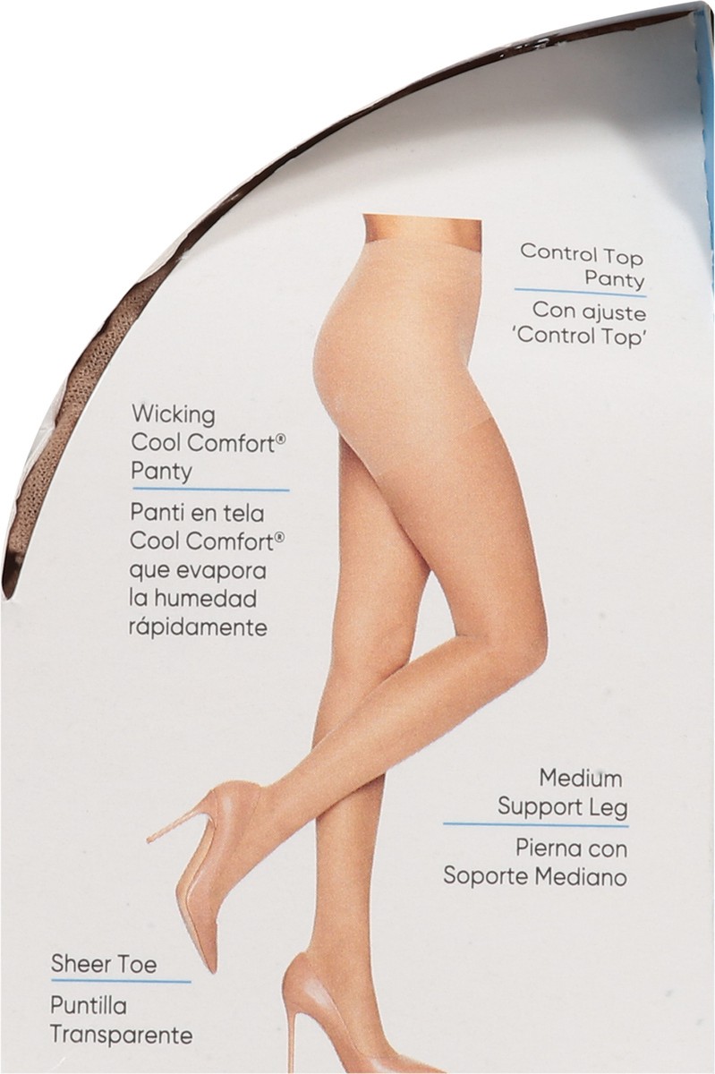 slide 5 of 11, L'Eggs Sheer Energy Medium Support Sheer Pantyhose - Nude, 1 ct