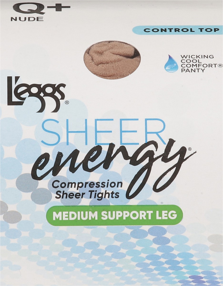 slide 3 of 11, L'Eggs Sheer Energy Medium Support Sheer Pantyhose - Nude, 1 ct