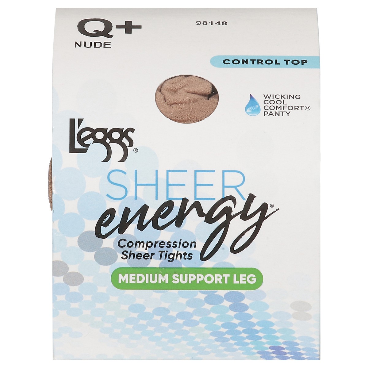 slide 1 of 11, L'Eggs Sheer Energy Medium Support Sheer Pantyhose - Nude, 1 ct