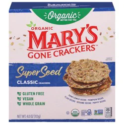 Mary's Gone Crackers Organic Super Seed Classic Crackers 4.0 oz