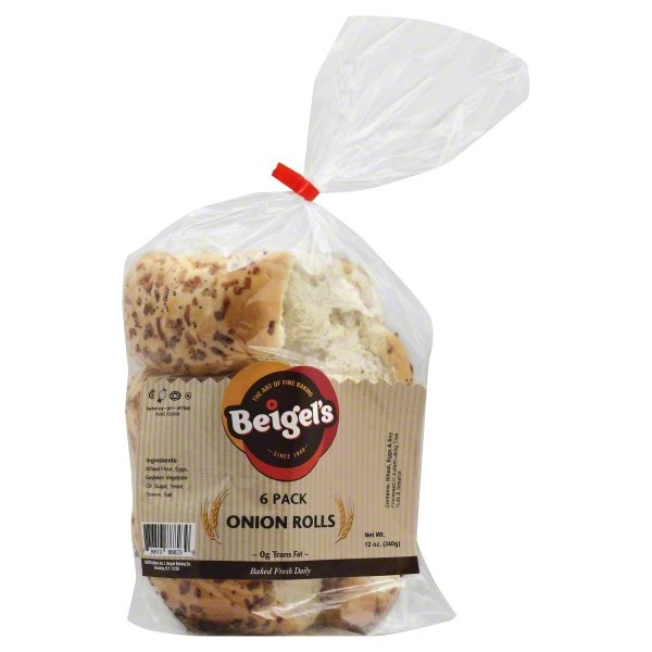 slide 1 of 1, Beigels Rolls 6 ea, 12 oz