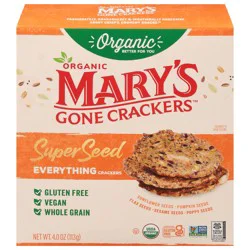 Mary's Gone Crackers Organic Super Seed Everything Crackers 4.0 oz