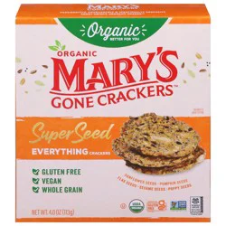 Mary's Gone Crackers Organic Super Seed Everything Crackers 4.0 oz