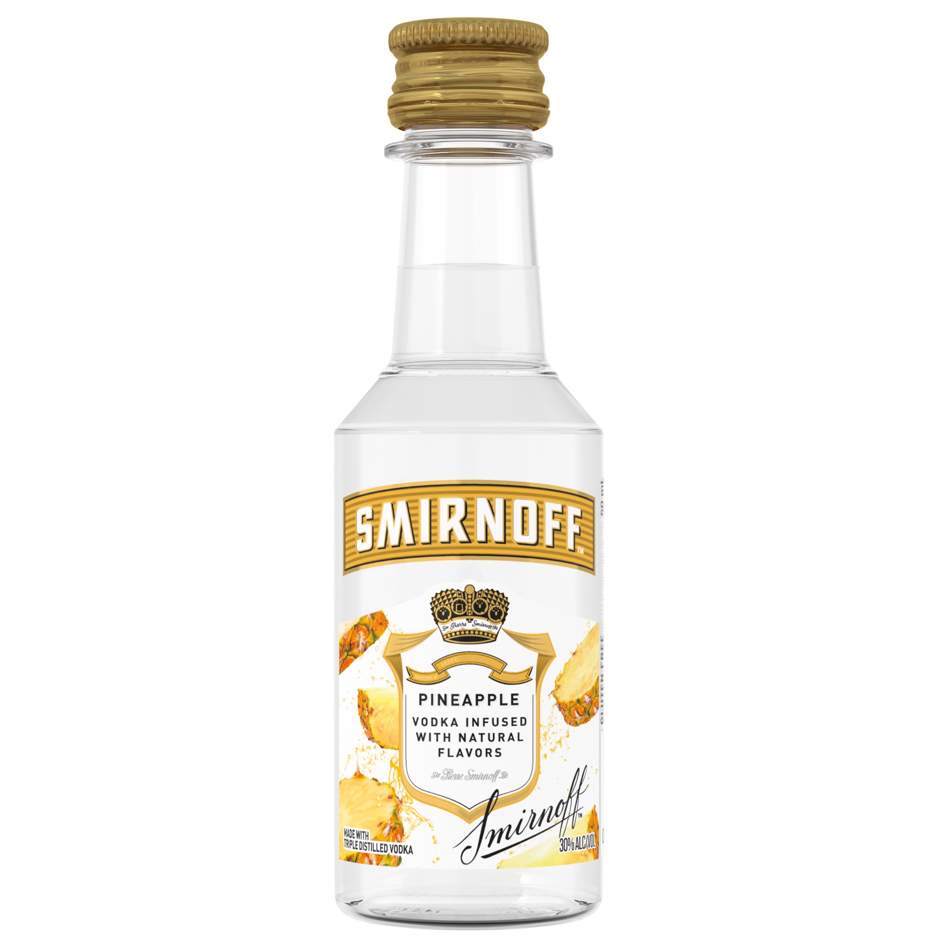 slide 1 of 3, Smirnoff Pineapple Vodka, 50 ml